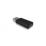Male | 9 pin USB Type A | Female | 24 pin USB-C | Black - 3